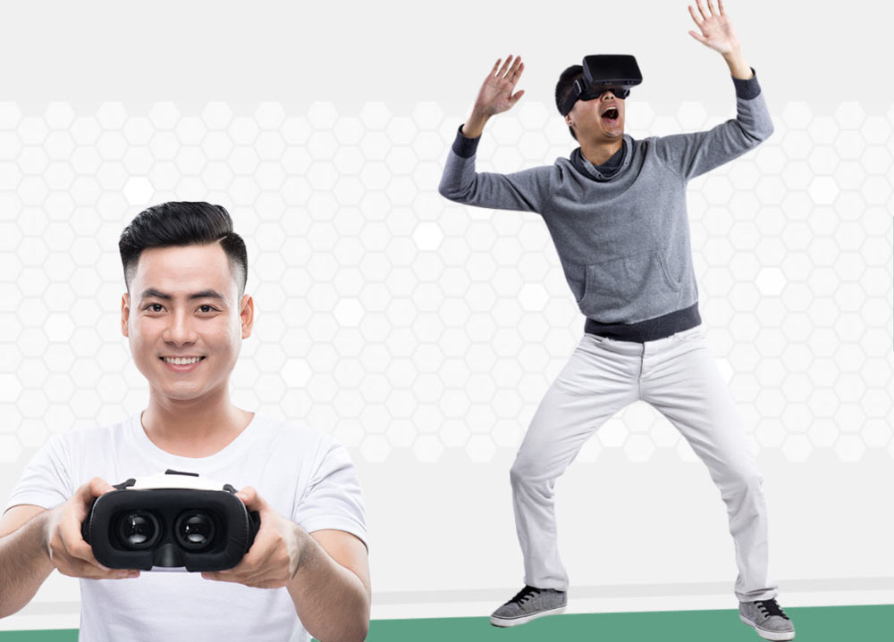 Man with VR Goggles 2 Man with VR Goggles 2